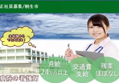 【桐生市】病院の病棟看護師【JOB ID：231-1-ns-f-ns-bbb】 イメージ